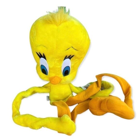 NWT Vintage Looney Tunes Six Flags Exclusive Hugging Tweety Bird Plush Toy - Picture 1 of 1